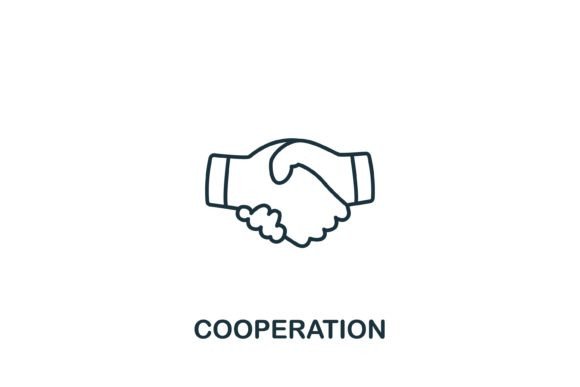 Cooperation Icon: A Versatile Design Element