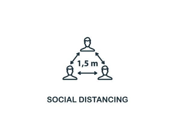 Effective Use of Social Distancing Icons in Design