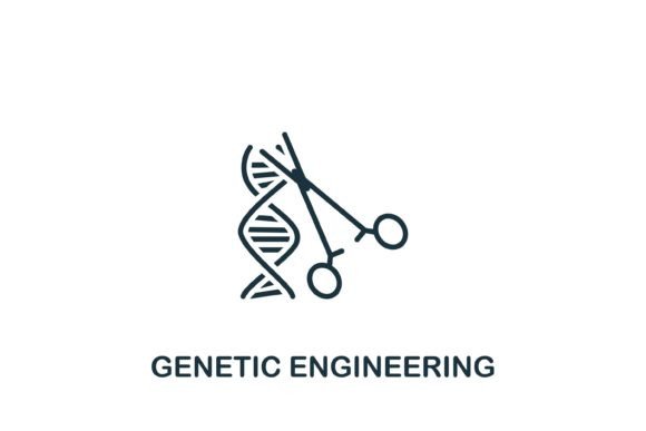 Genetic Engineering Icon: A Versatile Bio Symbol